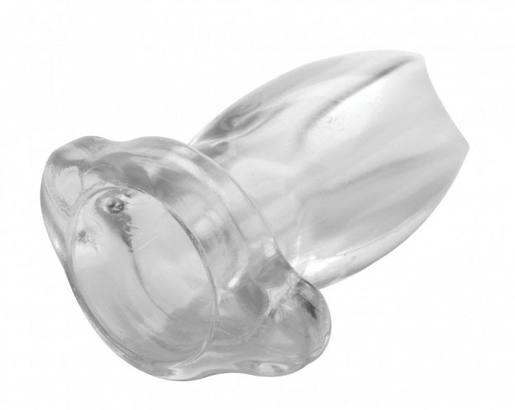 "Peephole Clear Hollow Anal Plug - Large MS-AF816-LARGE"