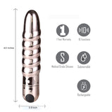 Lola 10 Function Vibrating Twisty Bullet - Rose Gold