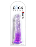 "King Cock Clear 8 Inch - Purple PD5757-12"