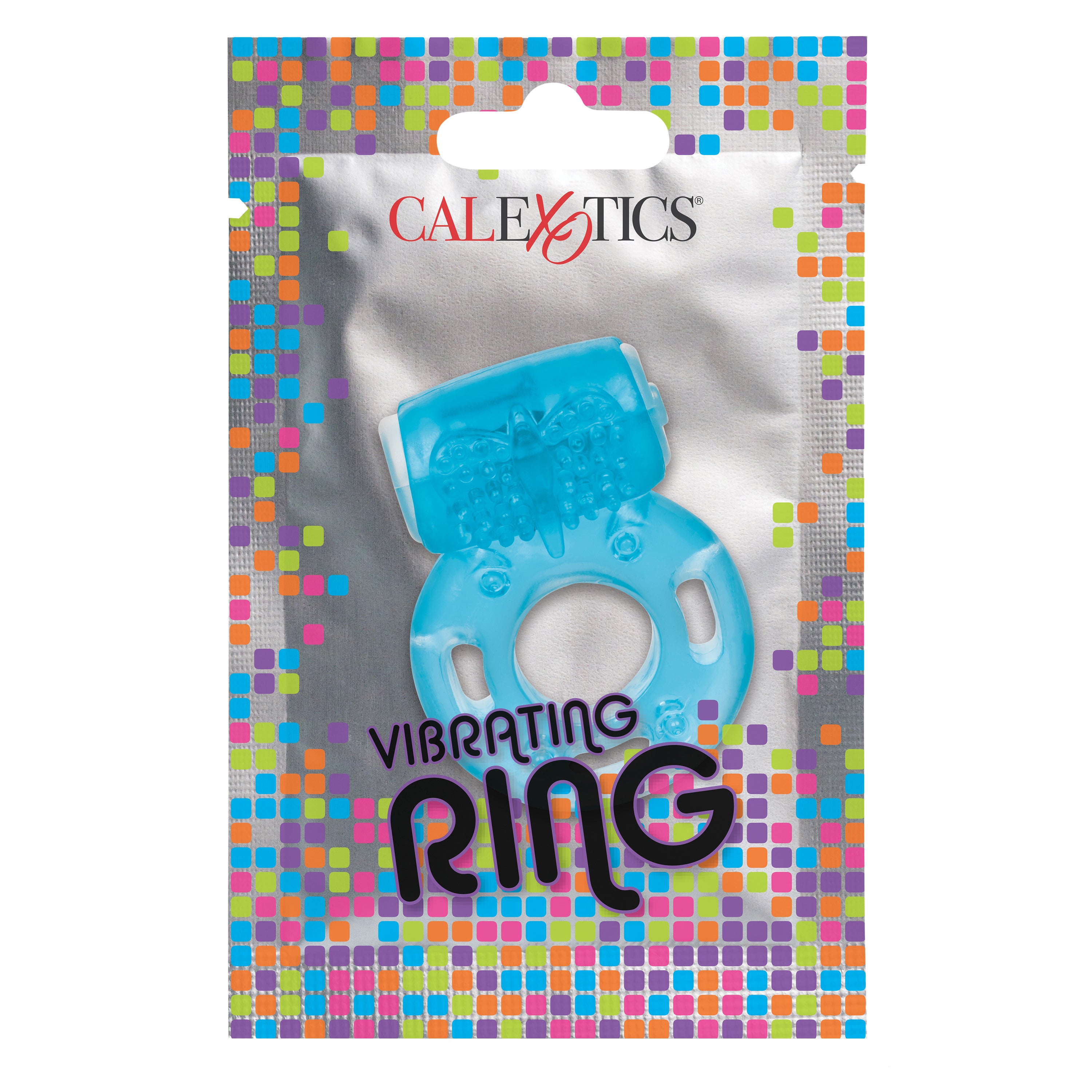 "Foil Pack Vibrating Ring - Blue SE8000451"