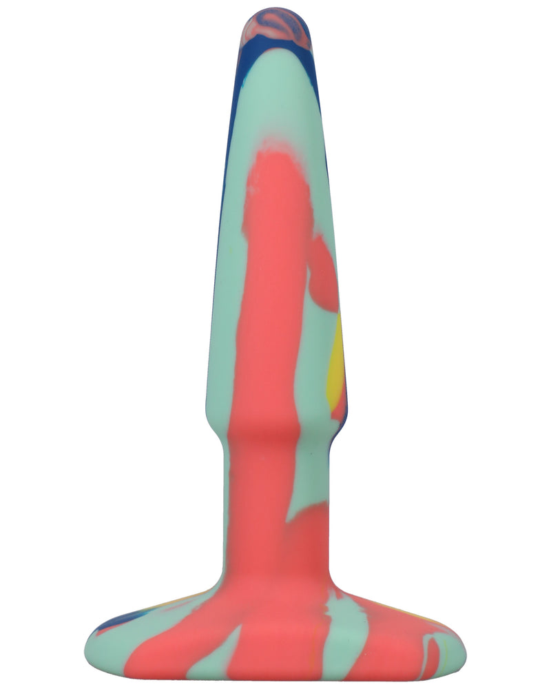 "A-Play Groovy Silicone Anal Plug 4 Inch - Sunrise DJ0302-01-BX"