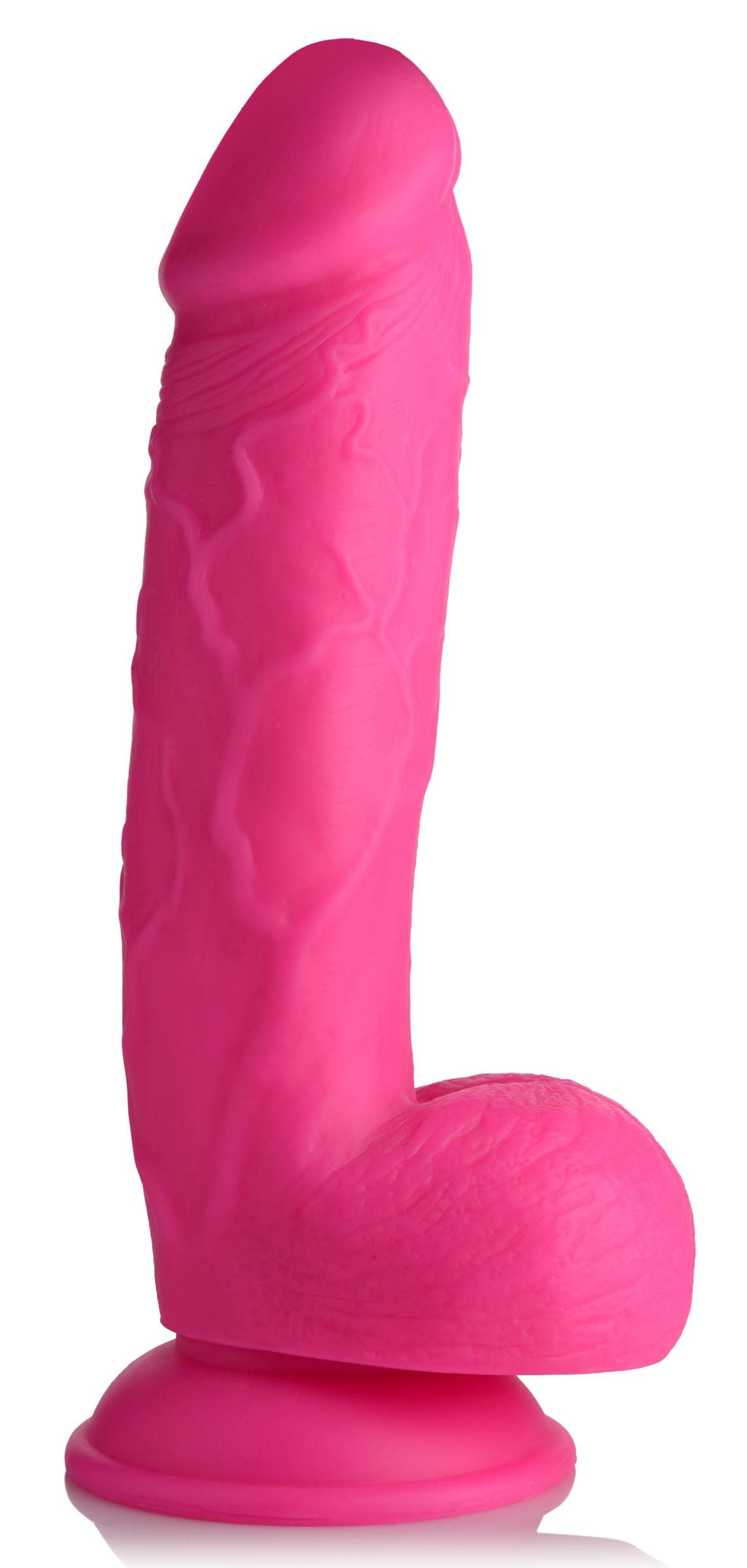 Pop Pecker 8.25 Inch Dildo With Balls - Pink