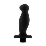 "Anal Adventures- Platinum- Silicone Vibrating Prostate Massager 02-Black BL-11625"