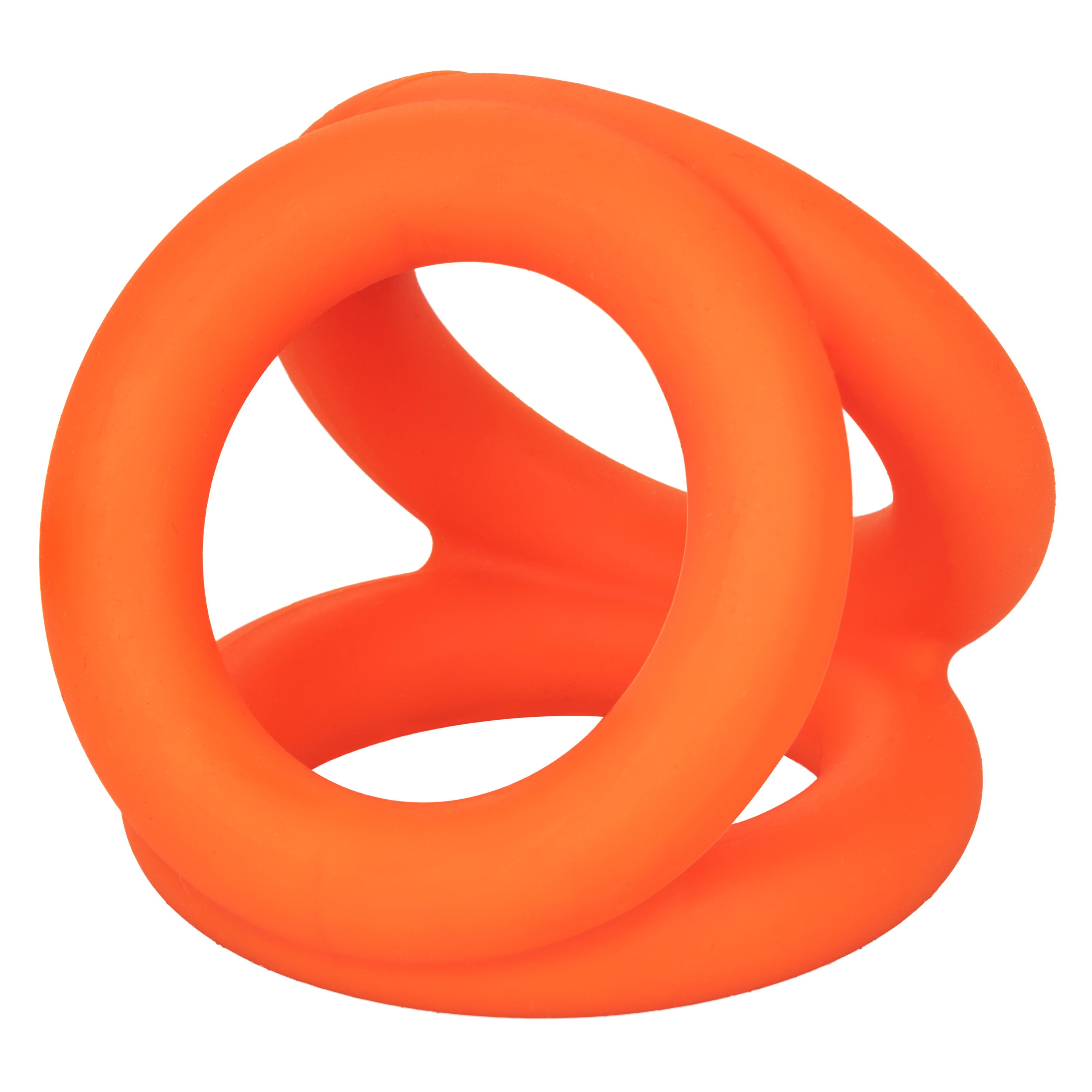 "Alpha Liquid Silicone Tri-Ring - Orange Orange SE1492362"