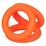 "Alpha Liquid Silicone Tri-Ring - Orange Orange SE1492362"