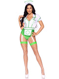 Nurse Feelgood Sexy Costume - Small - White/green