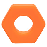 Alpha Liquid Silicone Prolong Sexagon Ring - Orange