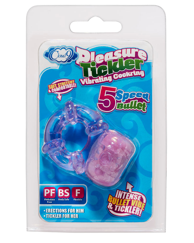 Pleasure Tickler 5 Speed Bullet - Purple