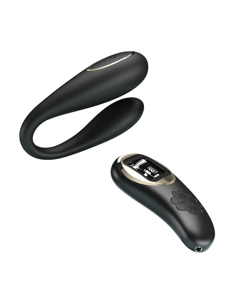 Nathan Double Pleasure Remote Control Vibrator - Black