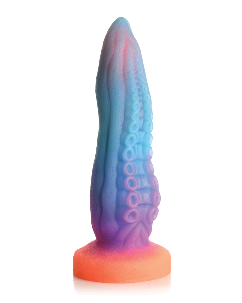 Dildo de silicona Tenta-Cock que brilla en la oscuridad