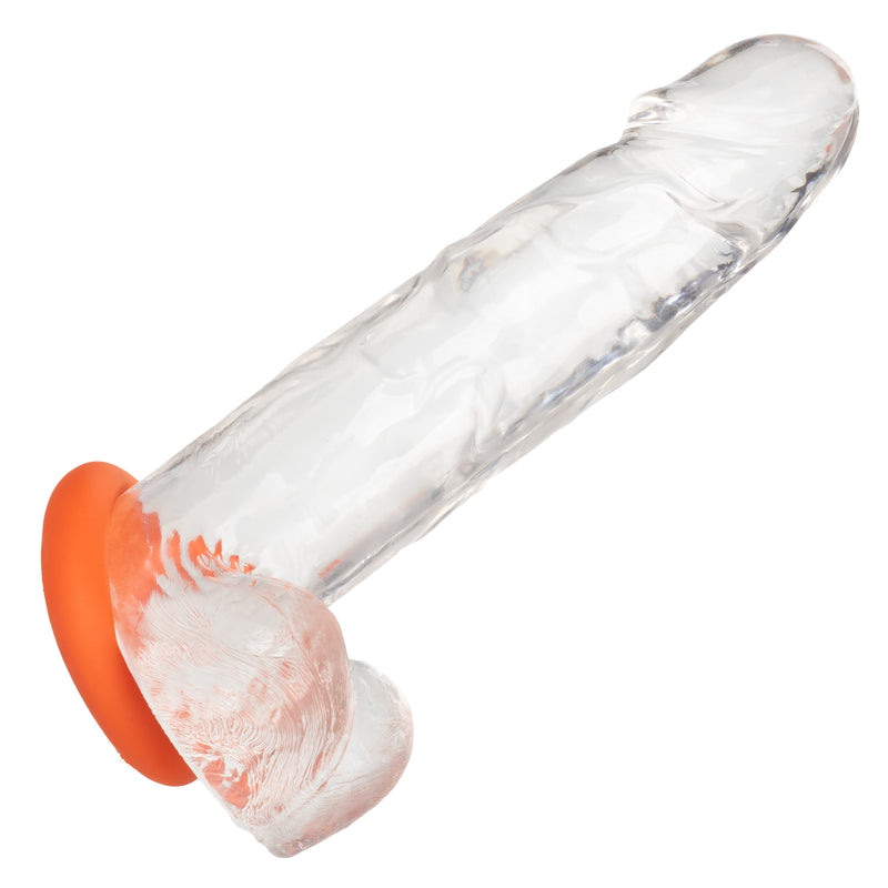 "Alpha Liquid Silicone Prolong Large Ring - Orange SE1491552"