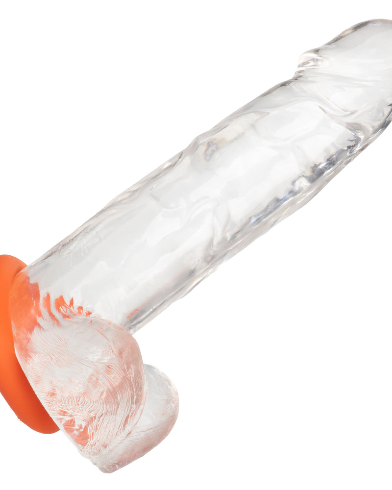 "Alpha Liquid Silicone Prolong Large Ring - Orange SE1491552"