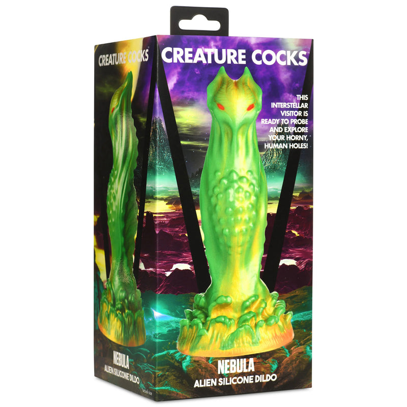 "Nebula Alien Silicone Dildo - Green CC-AH268"