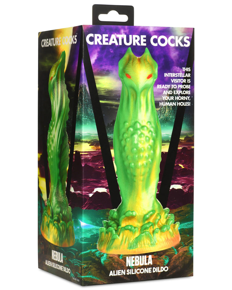 "Nebula Alien Silicone Dildo - Green CC-AH268"