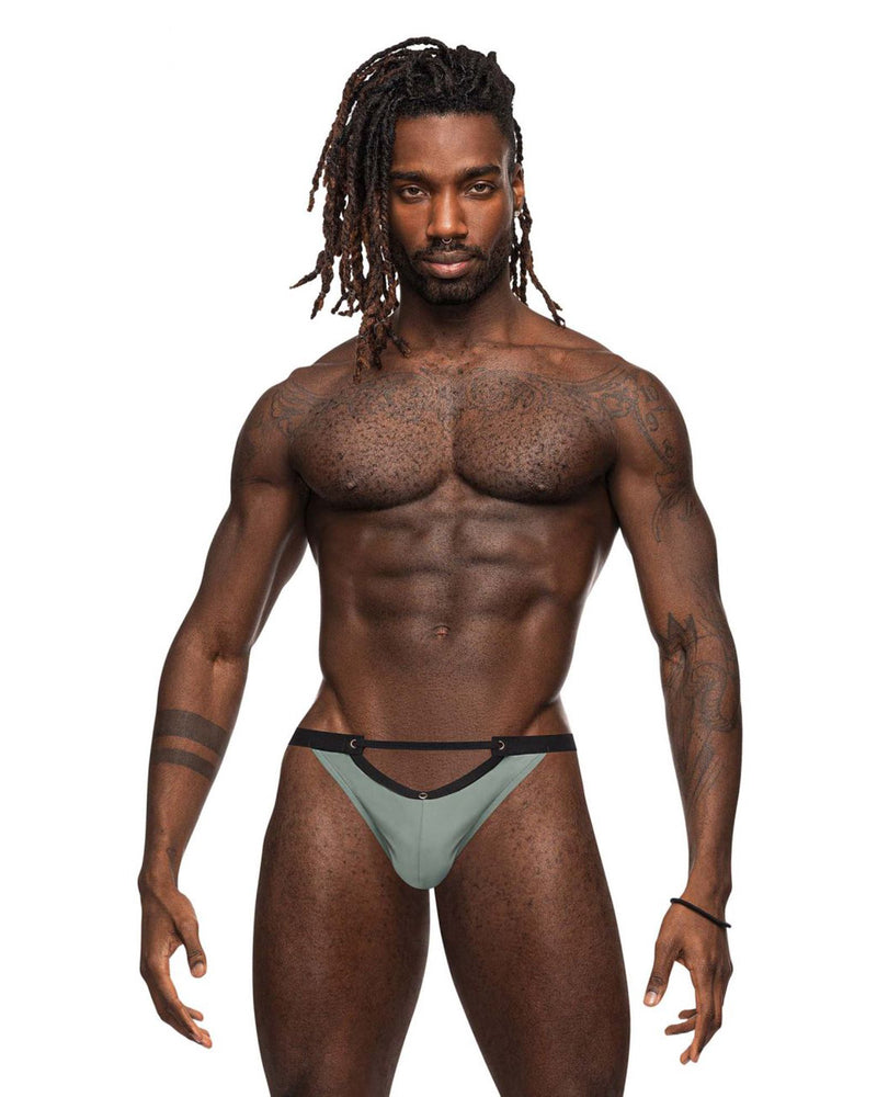 "Magnificence Micro v-Thong - Small - Jade MP-455276JASM"