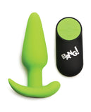 Glow in the Dark Butt Plug With Remote - Green