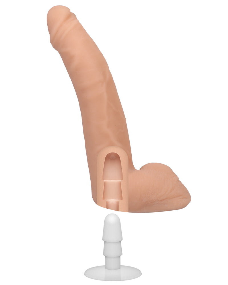 "Signature Cocks - Quinton James - 9.5 Inch Ultraskyn Cock With Removable Vac-U-Lock Suction Cup DJ8160-27-BX"