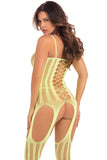 Fake News Bodystocking - One Size - Yellow