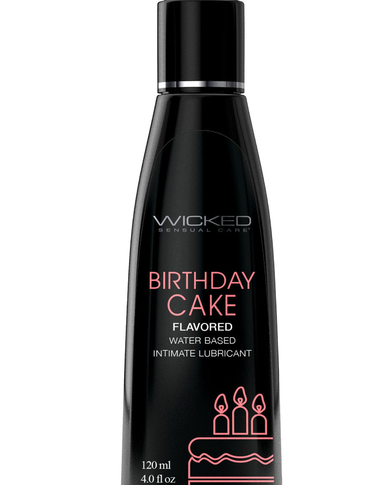 "Aqua Birthday Cake Flavored Water Based Intimate Lubricant 4 Fl. Oz. WS-90444"