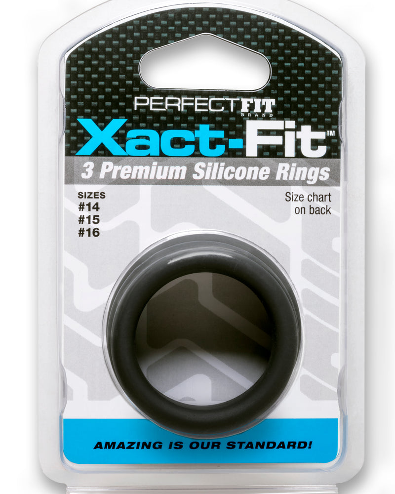 Xact- Fit 3 Premium Silicone Rings - #14, #15, #16