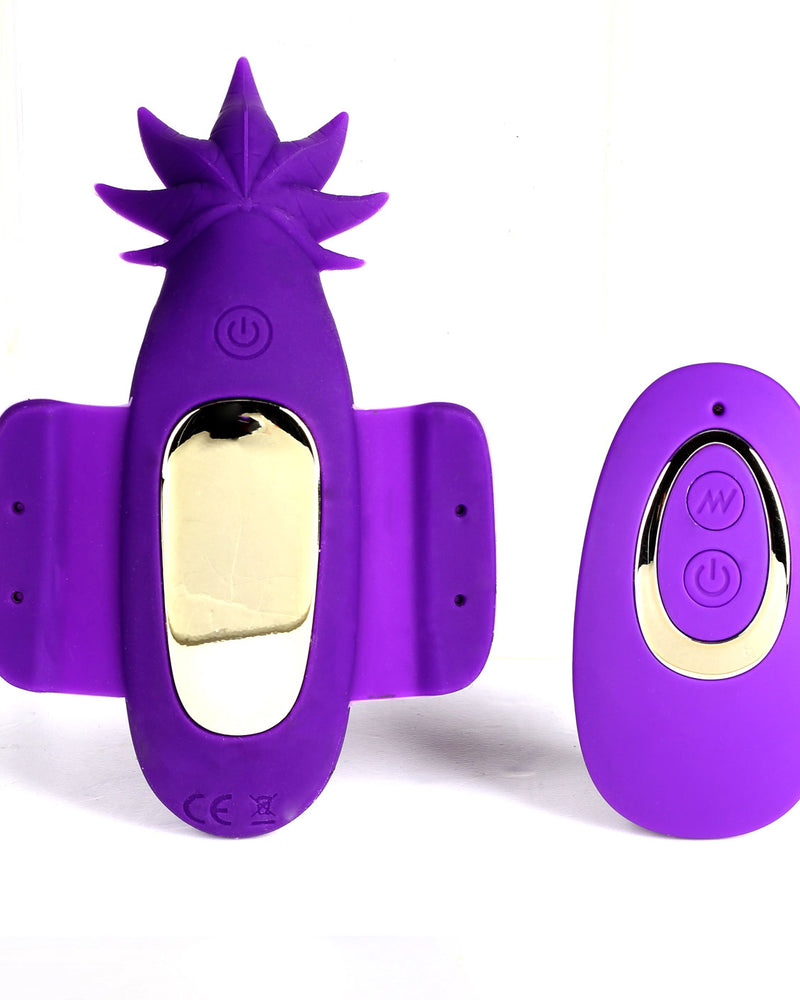 Sativa 10-Function Remote Control Panty Vibrator - 420 Series - Purple