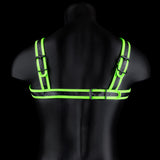 "Bonded Leather Buckle Harness - Small/medium - Glow in the Dark OU-OU773GLOSM"