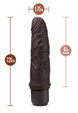 Dr. Skin Silicone - Dr. Robert - 7 Inch Vibrating Dildo - Brown