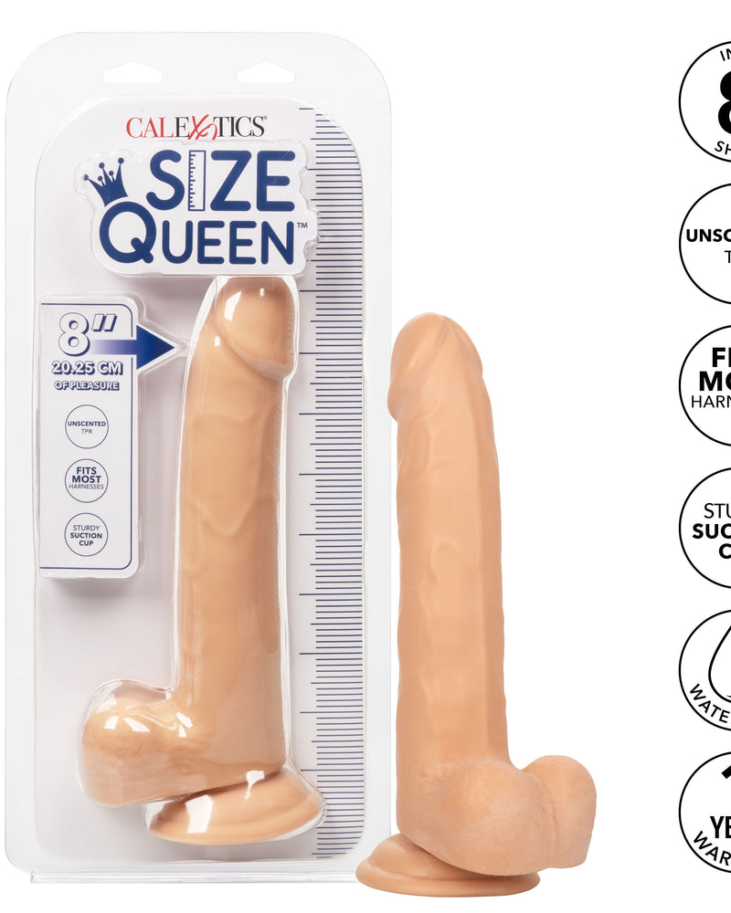 "Size Queen 8 inch/20.25 Cm - Ivory SE0261502"