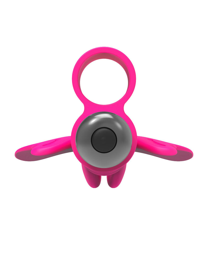 The 9's Flirt Finger Butterfly Finger Vibrator - Pink