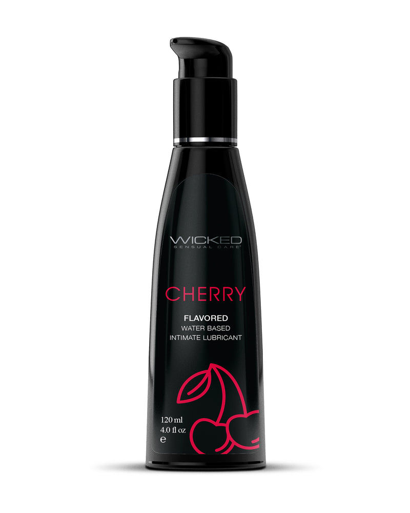 "Aqua Cherry Flavored Water Based Intimate Lubricant - 4 Fl. Oz. WS-90434"