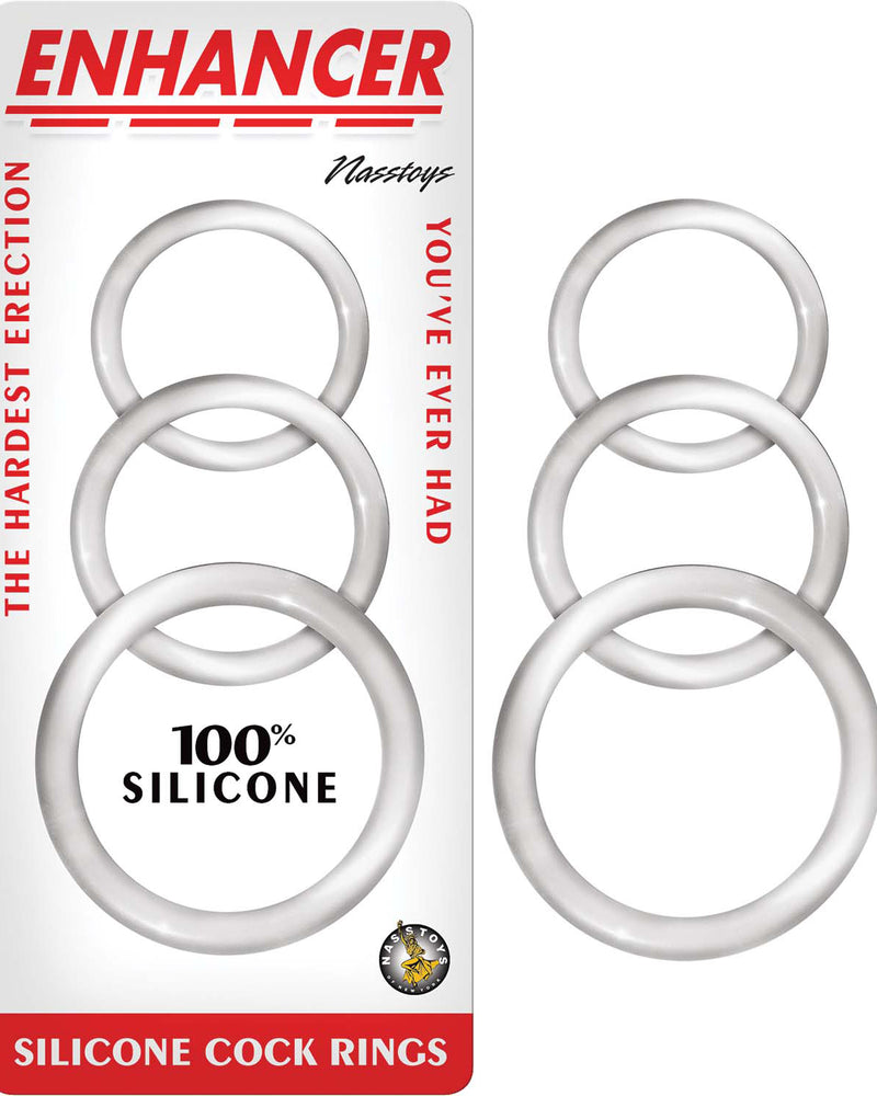 Enhancer Silicone Cockrings - Clear