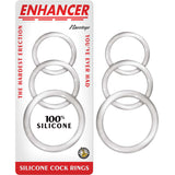 Enhancer Silicone Cockrings - Clear