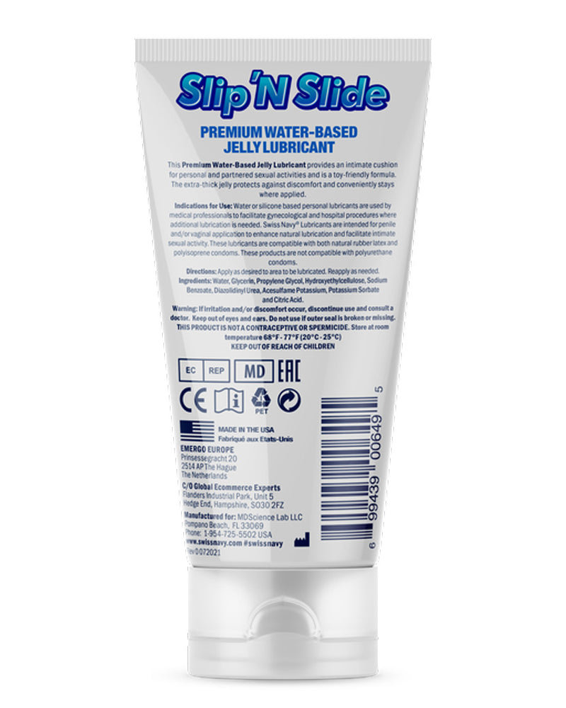 Swiss Navy Slip N Slide - Premium Jelly Lubricant - 5 Fl. Oz.