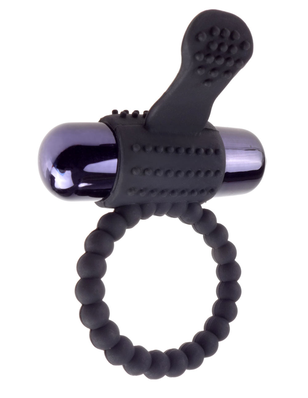 "Fantasy C-Ringz Vibrating Silicone Super Ring Black PD5966-23"