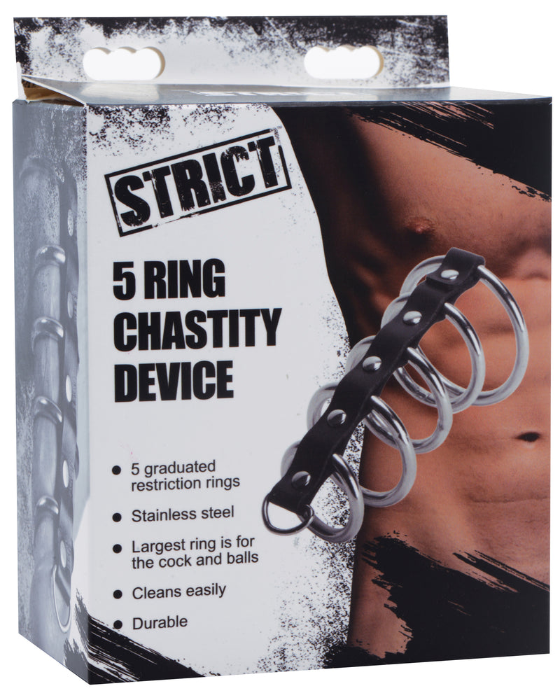 5 Ring Chastity Device