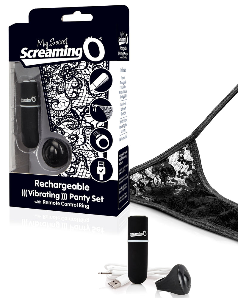 My Secret Charged Remote Control Panty Vibe - Black