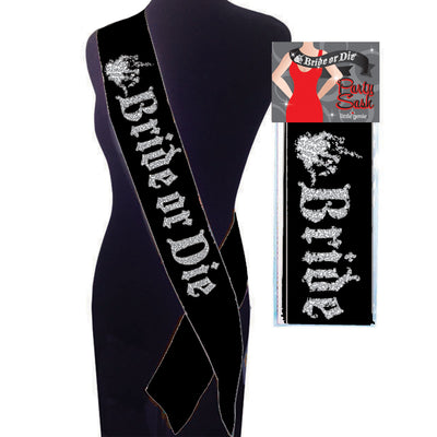 "Bride or Die Sash - Black LG-NVC109"