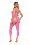 Take You There Bodystocking - One Size - Pink