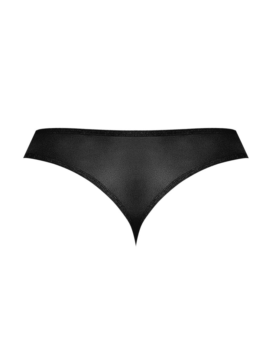 "Sassy Lace - Open Ring Thong - Large/x-Large - Black MP-409280BKLXL"