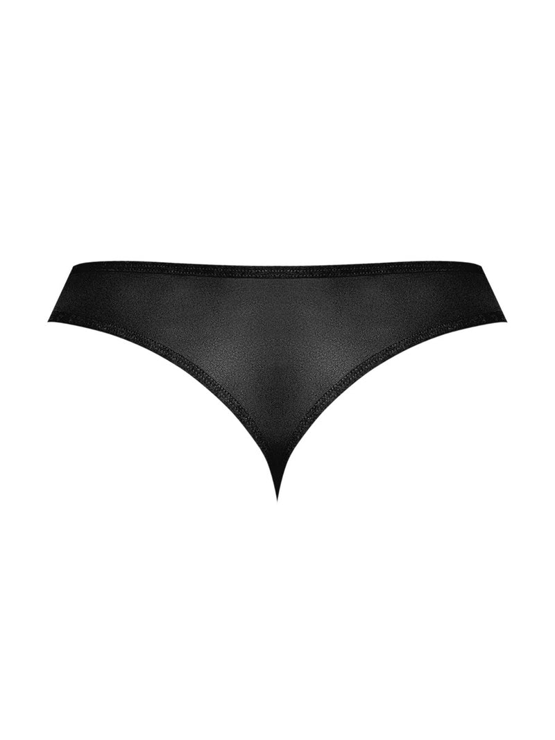 "Sassy Lace - Open Ring Thong - Large/x-Large - Black MP-409280BKLXL"