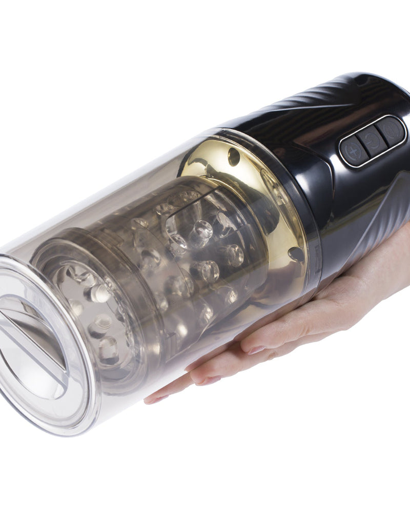 "Gale - Rotating and Thrusting Male Masturbator - Black H-AC-22-763BL"