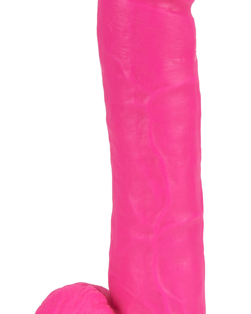 Neo - 11 Inch Dual Density Dildo - Neon Pink