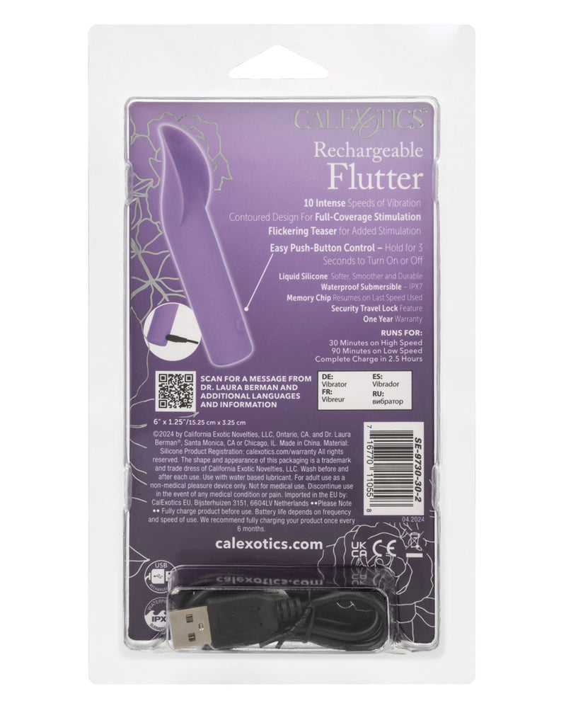 Dr. Laura Berman Rechargeable Flutter- Purple