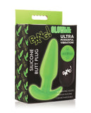 "Glow in the Dark Butt Plug With Remote - Green BNG-AH459"