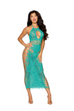 "Bodystocking Gown Dmnd - One Size - Agate DG-0524AQOS"