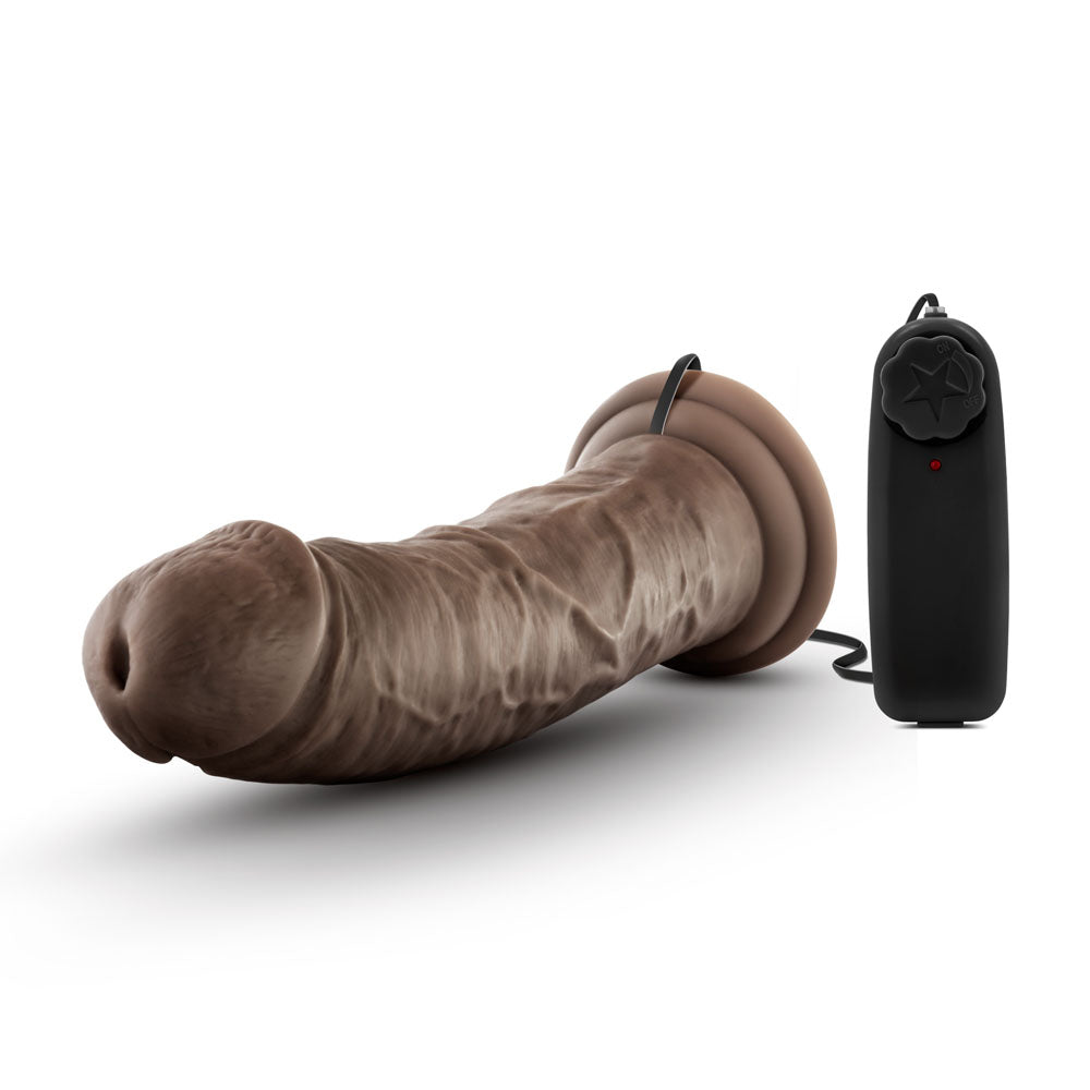 Dr. Skin - Dr. Joe - 8 Inch Vibrating Cock With Suction Cup - Chocolate