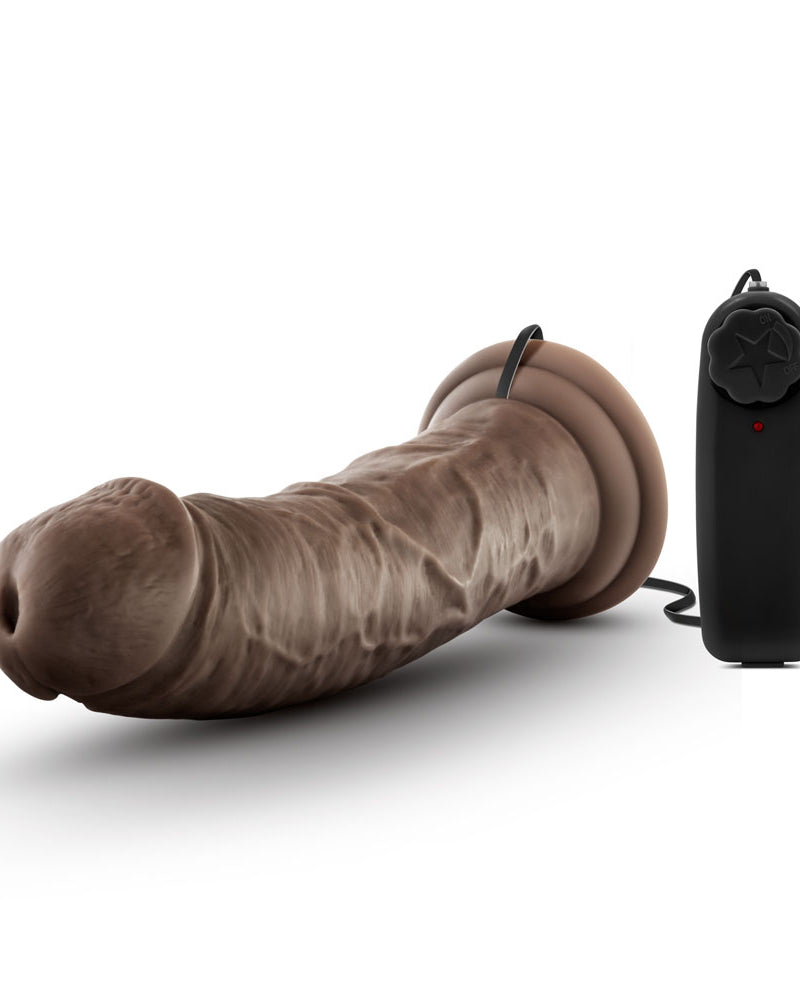 Dr. Skin - Dr. Joe - 8 Inch Vibrating Cock With Suction Cup - Chocolate
