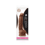 "Colours - Dual Density - 5 Inch Dildo - Brown NSN-0403-12"