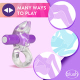 Play With Me  Bull Vibrating C-Ring - Purple