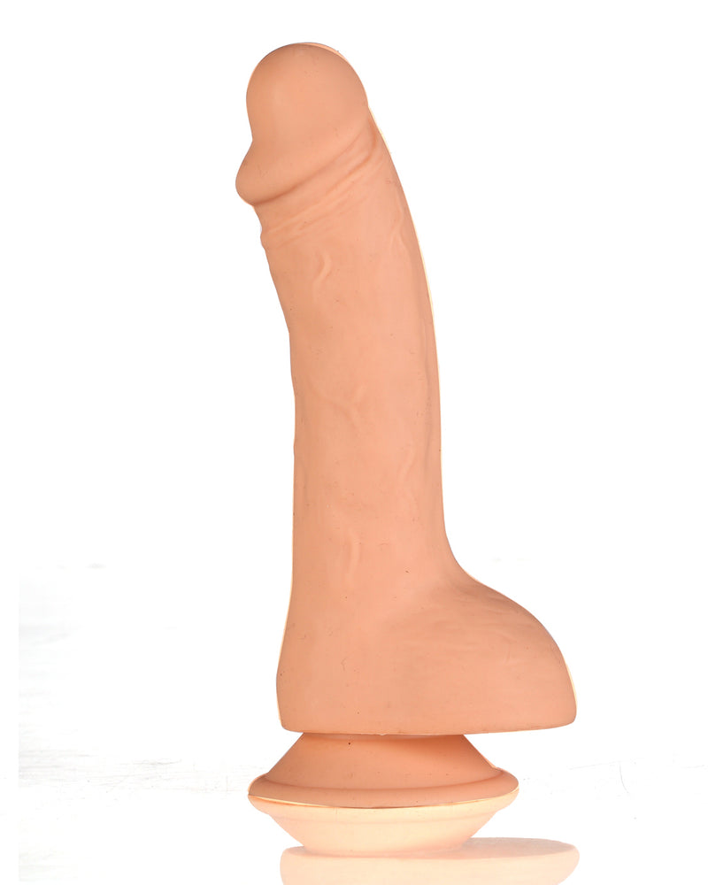 Kyle Realistic Veined Silicone Suction Cup Dong - Flesh
